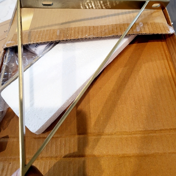 Cost Plus World Market Kitchen Nib World Market Brushed Gold Metal